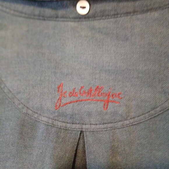 JC DE CASTELBAJAC - Embroidered blue shirt - Sz M - Picture 7 of 8